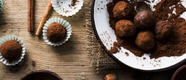 Chokladbollar med smak av jordnöt